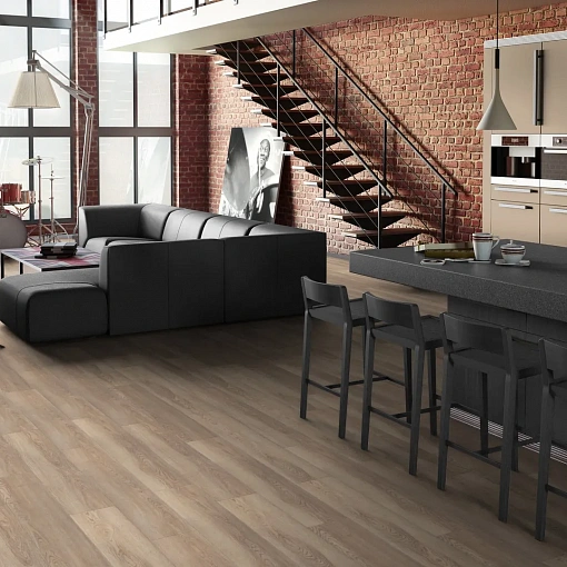 Кварц-винил (ПВХ плитка) Таркетт Элемент Капучино Дуб (Tarkett Element Cappuccino Oak)