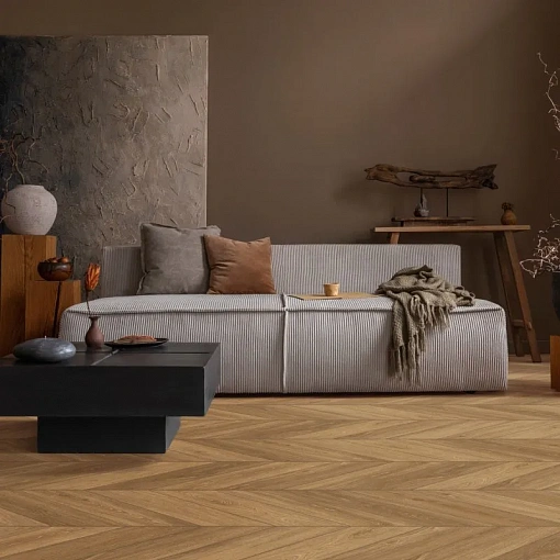 Кварц-винил (ПВХ плитка) Aberhof Chevron Oak Ardennes 2197