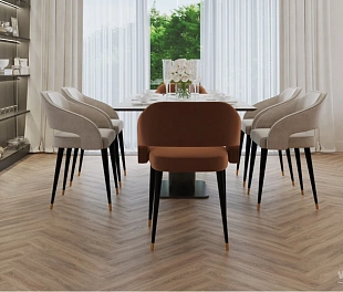 Кварц-винил (ПВХ плитка) Vinilam Parquet Herringbone Glue GD11355 Паркет Монпелье