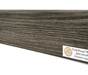 Плинтус Теквуд Дуб Серый (75*16) (Teckwood)
