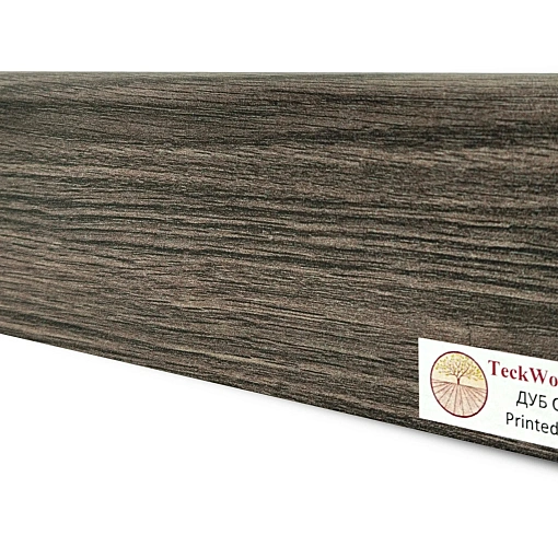 Плинтус Теквуд Дуб Серый (75*16) (Teckwood)