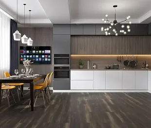 Кварц-винил (ПВХ плитка) Альпайн Флор ИзиЛайн ЛВТ ЕСО 3-13 Орех Тёмный (Alpine Floor LVT EASY LINE) — фото 2