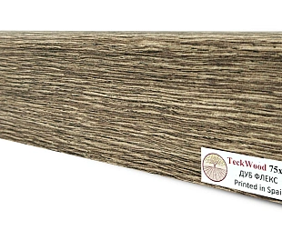 Плинтус Теквуд Дуб Флекс (75*16) (Teckwood)