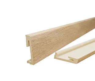 Плинтус Салаг Альфа Солидный Дуб AP6135 (Salag Alpha Solid Oak) — фото 3