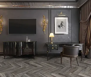 Кварц-винил (ПВХ плитка) КронаФлор Ёлочка 4V Дуб Реймс H008 (CronaFloor Herringbone) — фото 2