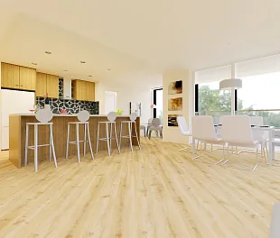Кварц-винил (ПВХ плитка) ФайнФлор Светлый FF-1321 Дуб Меранти (Light Fine Floor) — фото 2