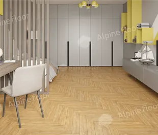 Ламинат Альпайн Флор Ориджинал Ёлочка 8 мм Дуб Тулуза (Alpine Floor Original Herringbone) — фото 4