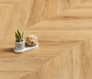 Кварц-винил (ПВХ плитка) Аберхоф Шеврон Дуб Дункирк 8816 (Aberhof Chevron Oak Dunkirk) — фото 3