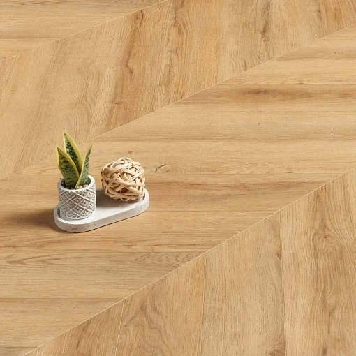 Кварц-винил (ПВХ плитка) Аберхоф Шеврон Дуб Дункирк 8816 (Aberhof Chevron Oak Dunkirk)