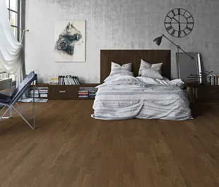 Паркетная доска Таркетт Сальса Дуб Шоколадный браш BR (Tarkett Salsa Oak Chocolate) — фото 4