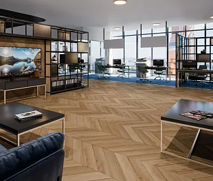 Кварц-винил (ПВХ плитка) ДамиФлор Шеврон DF04-Ch Лувр (Chevron Damy Floor) — фото 4