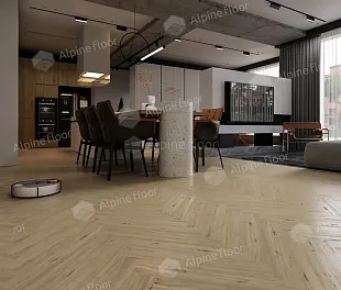 Ламинат Альпайн Флор Ориджинал Ёлочка 8 мм Дуб Лион (Alpine Floor Original Herringbone) — фото 4