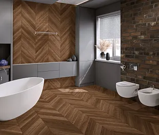 Кварц-винил (ПВХ плитка) ДамиФлор Шеврон DF07-Ch Шайо (Chevron Damy Floor) — фото 5