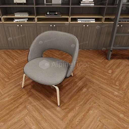Ламинат Альпайн Флор Ориджинал Ёлочка 12 мм Дуб Венето (Alpine Floor Original Herringbone)