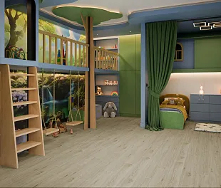 Кварц-винил (ПВХ плитка) ДамиФлор Фэмили TCM285-15 Дуб Светлый (Family Damy Floor) — фото 3
