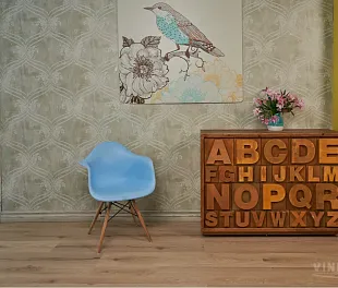 Кварц-винил (ПВХ плитка) СПС Винилам Керамо Вуд 4,5 мм 10219 Дуб Марсан (SPC Vinilam Ceramo Wood)
