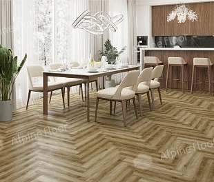Ламинат Альпайн Флор Ориджинал Ёлочка 12 Про Дуб Марсель (Alpine Floor Original Herringbone Pro)