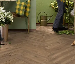 Ламинат Свисс Кроно Текс Ёлочка Тревисо Дуб D 4764 (Swiss Krono Tex Herringbone Treviso Oak) — фото 3
