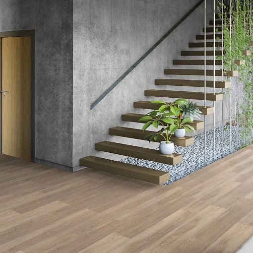 Кварц-винил (ПВХ плитка) Таркетт Элемент Капучино Дуб (Tarkett Element Cappuccino Oak)