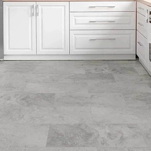 Кварц-винил (ПВХ плитка) Фирмфит Тилес Мрамор серый XT-4040 (Firmfit Tiles)
