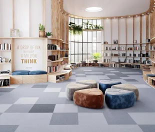 Ковровая плитка Ай Ви Си Груп Арт Интервеншн Креатив Спарк 569 (IVC Group Creative Spark Art Intervention) — фото 3