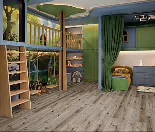 Кварц-винил (ПВХ плитка) ДамиФлор Фэмили 1508-1 Дуб Лофт (Family Damy Floor) — фото 3