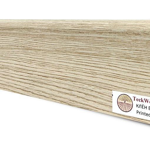 Плинтус Теквуд Клён Белёный (75*16) (Teckwood)