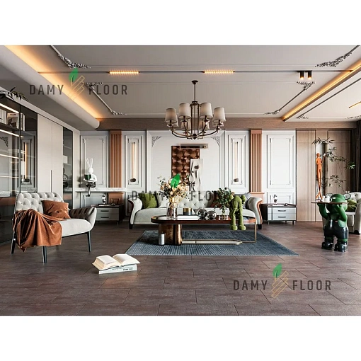 Кварц-винил (ПВХ плитка) ДамиФлор Подъём Арарат 1204-3 (Ascent Damy Floor Ararat)