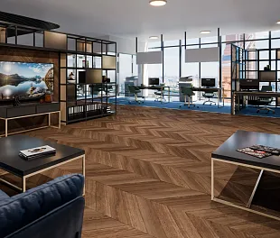 Кварц-винил (ПВХ плитка) ДамиФлор Шеврон DF07-Ch Шайо (Chevron Damy Floor) — фото 4