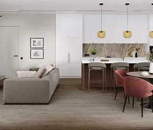 Кварц-винил (ПВХ плитка) ДамиФлор Фэмили TCM298-26 Дуб Горный (Family Damy Floor) — фото 4