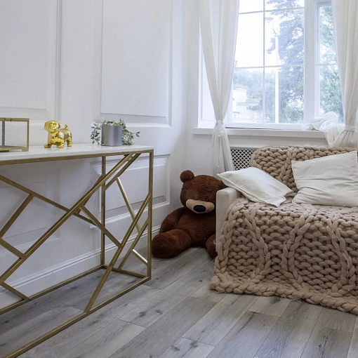 Кварц-винил (ПВХ плитка) Damy Floor Family T7020-5D Дуб Состаренный Серый