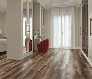Кварц-винил (ПВХ плитка) КронаФлор 4V Вуд 4 мм Дуб Охрид BD-40029-10 (CronaFloor Wood)
