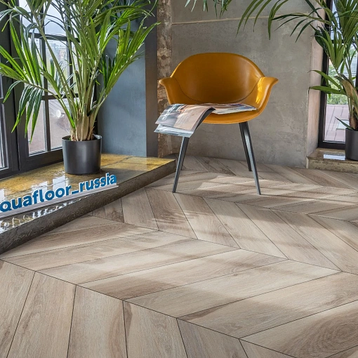 Кварц-винил (ПВХ плитка) Аквафлор Паркет Шеврон Клеевой AF2551PGCh (Aquafloor Parquet Chevron Glue)
