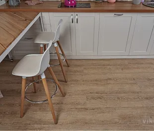 Кварц-винил (ПВХ плитка) СПС Винилам Керамо Вуд 4,5 мм 1014 Дуб Карона (SPC Vinilam Ceramo Wood)
