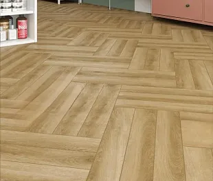 Ламинат Альпайн Флор Ориджинал Ёлочка 8 мм Дуб Эльзас (Alpine Floor Original Herringbone) — фото 3