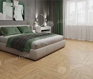 Ламинат Альпайн Флор Ориджинал Ёлочка 8 мм Дуб Фландрия (Alpine Floor Original Herringbone)