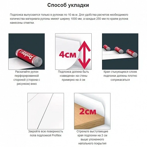 Подложка Profitex 3мм