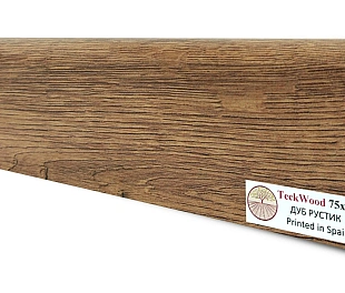 Плинтус Теквуд Дуб Рустик (75*16) (Teckwood)