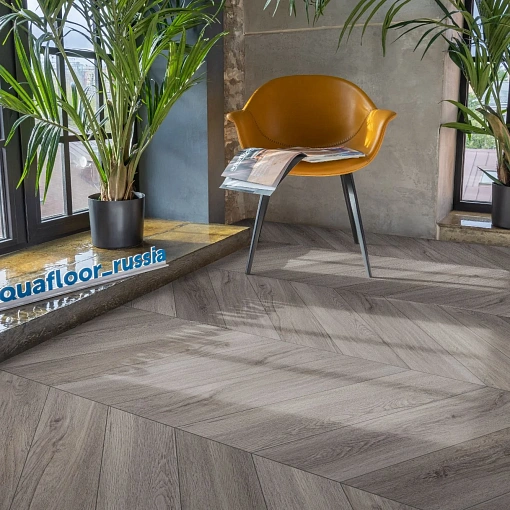 Кварц-винил (ПВХ плитка) Аквафлор Паркет Шеврон Клеевой AF2553PGCh (Aquafloor Parquet Chevron Glue)