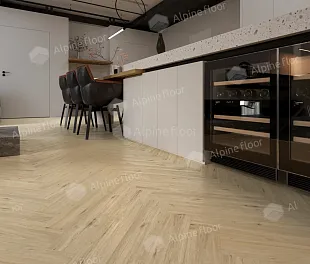 Ламинат Альпайн Флор Ориджинал Ёлочка 8 мм Дуб Лион (Alpine Floor Original Herringbone) — фото 3