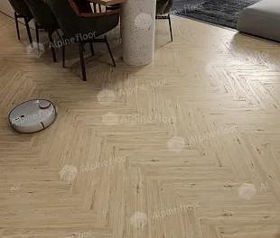 Ламинат Альпайн Флор Ориджинал Ёлочка 8 мм Дуб Лион (Alpine Floor Original Herringbone)