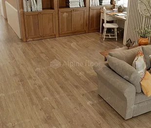 Кварц-винил (ПВХ плитка) Альпайн Флор Гранд Секвойя Виладж  Макадамия (Alpine floor Village Grand Sequoia)